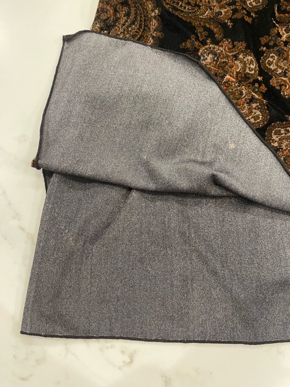 Worn once! Free People Women’s Black Paisley Velvet Cami Tank Top - Picture 10 of 11
